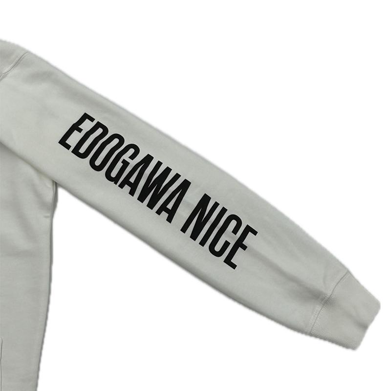 ういちの江戸川ナイスぅ〜っ！グッズ Type2 ジップアップパーカー 白