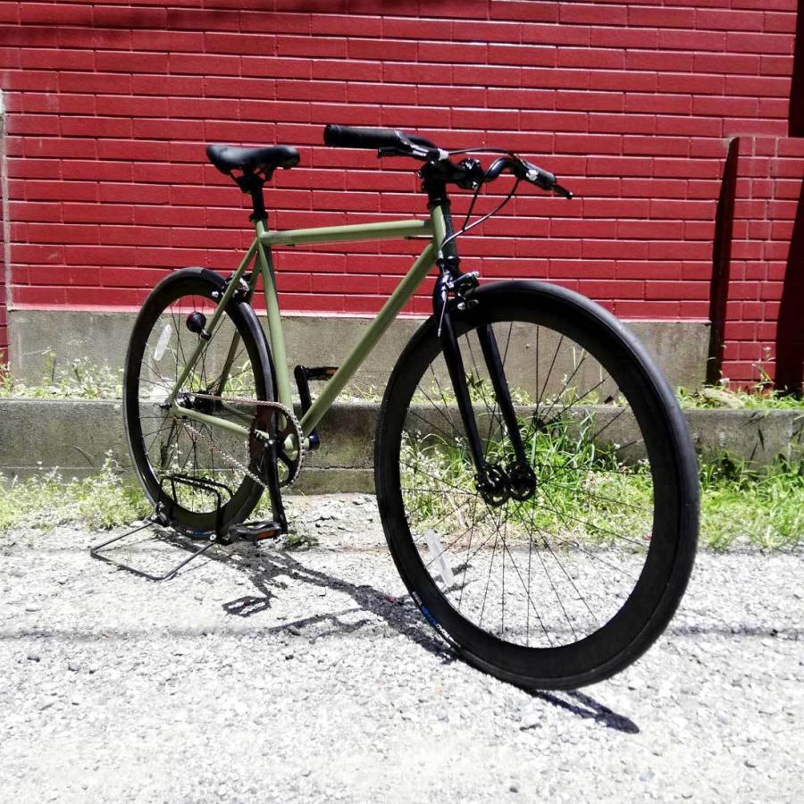 自転車 T-STREET 700C-1SP アーミーグリーン フレームサイズ：510mm