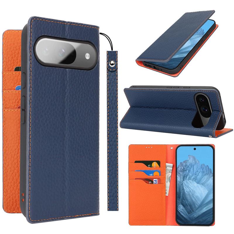 Google Pixel 本革 9 Pro/Pixel ケース 手帳型 財布型 耐衝撃 ベルト