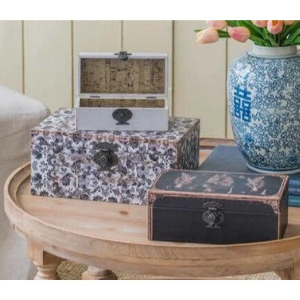 輸入雑貨 ボックス 3点セット 小物入れ シャビーシック アンティーク風