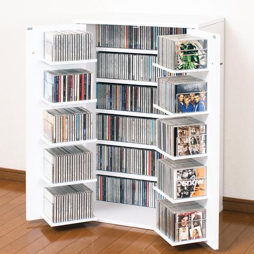 ラック AV収納名人CDラック CD収納 本棚 コミックラック 鍵なし