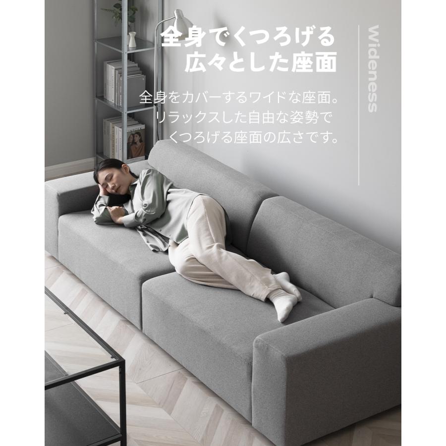 即日発送／日時指定OK】 3人掛けソファー ベージュ グレー