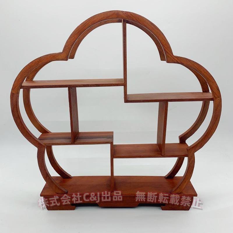 飾り棚 おしゃれ 木製 違い棚 和風 和家具C&J（株)アジアン 伝統的