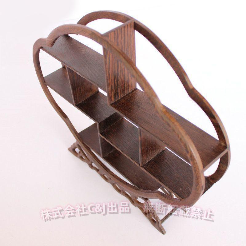 飾り棚 おしゃれ 木製 違い棚 和風 和家具C&J（株)アジアン 伝統的