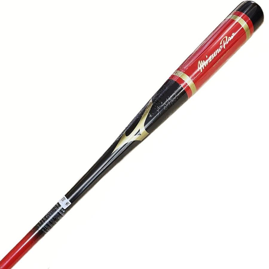 MIZUNO（ミズノ） ブラック×レッド ミズノプロ 野球 木製 ノックバット