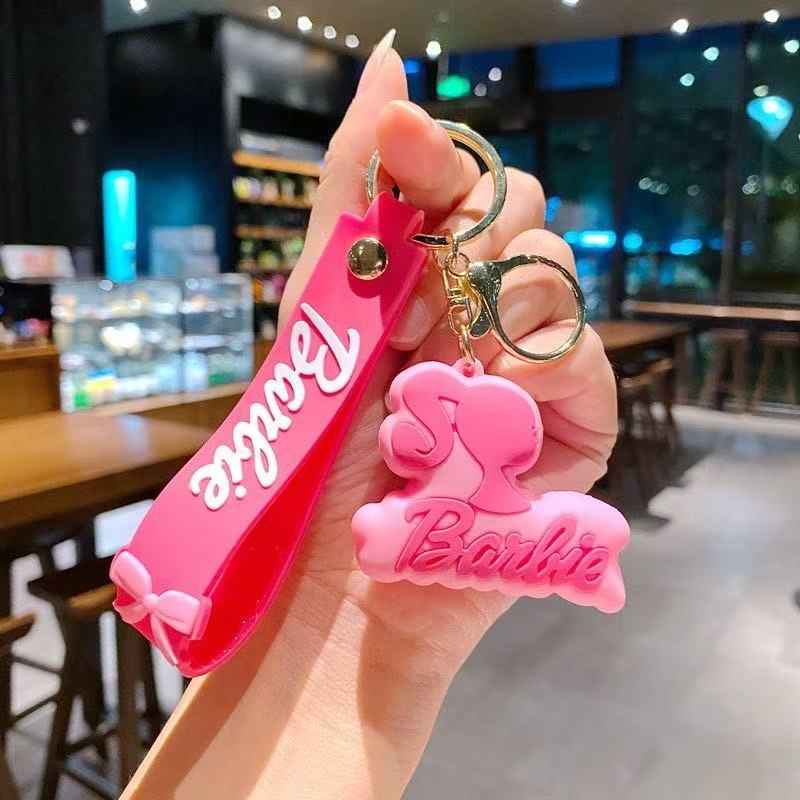 2点セット キーホルダー ストラップ ぬいぐるみ バービー風 barbie