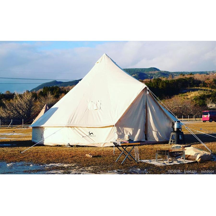 ベルテント 4〜5人用 4mx4mx2.5m 4シーズン対応 TC キャンプテント 多