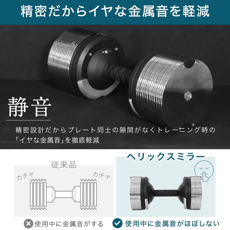 レビュー投稿で2年保証） ライシン ヘリックスミラー 1kg刻み 40kg 2個