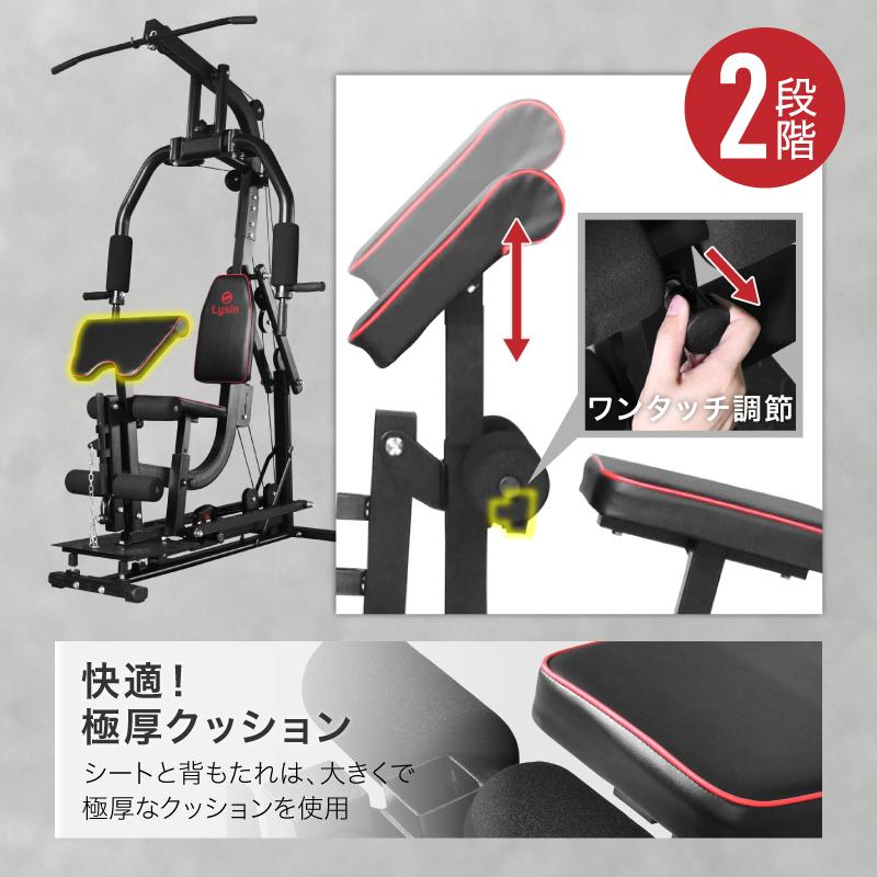 ライシン ホームジム DX マルチ トレーニング 器具 セット 総合 大型