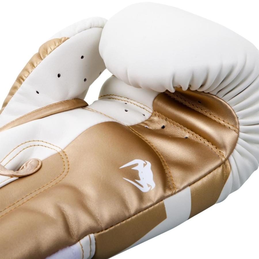 VENUM ボクシング グローブ ELITE BOXING GLOVES （ホワイト×ゴールド