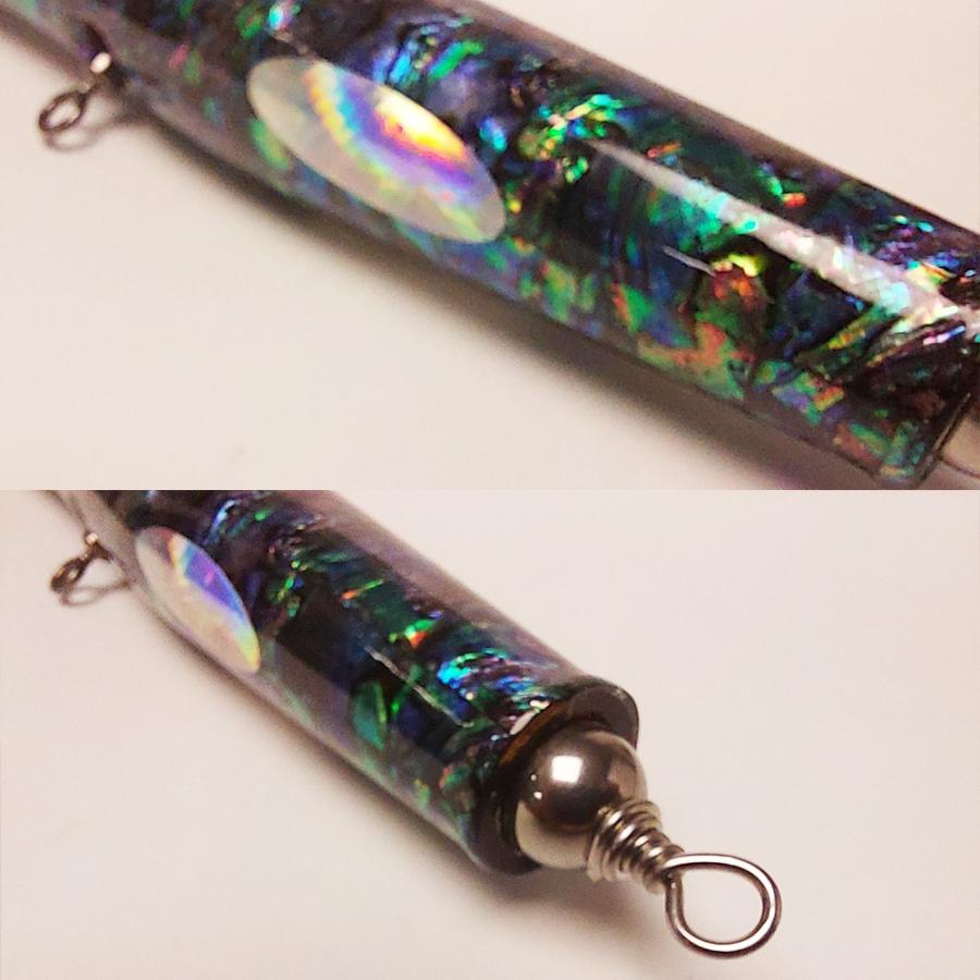 即納 新品 未使用 貝田ルアー トランペット 170 ブルーアワビ トップ