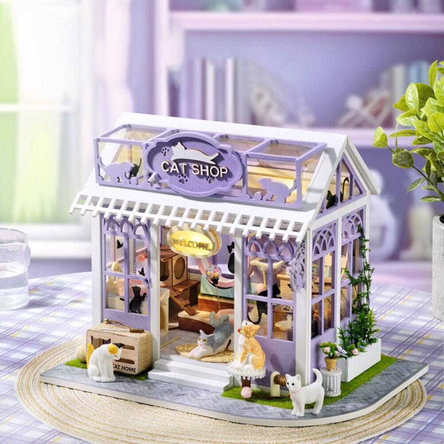 ドールハウス ミニチュア 手作りキット セットペットショップ 1/24