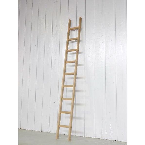 小さなはしご木製9段ロング2.38m 白木・ハシゴ・ラダー・梯子【代引き