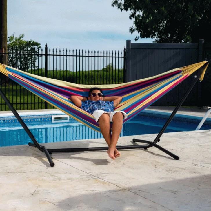 Vivere ビブレ ハンモック スタンド付き 自立式ハンモック 収納