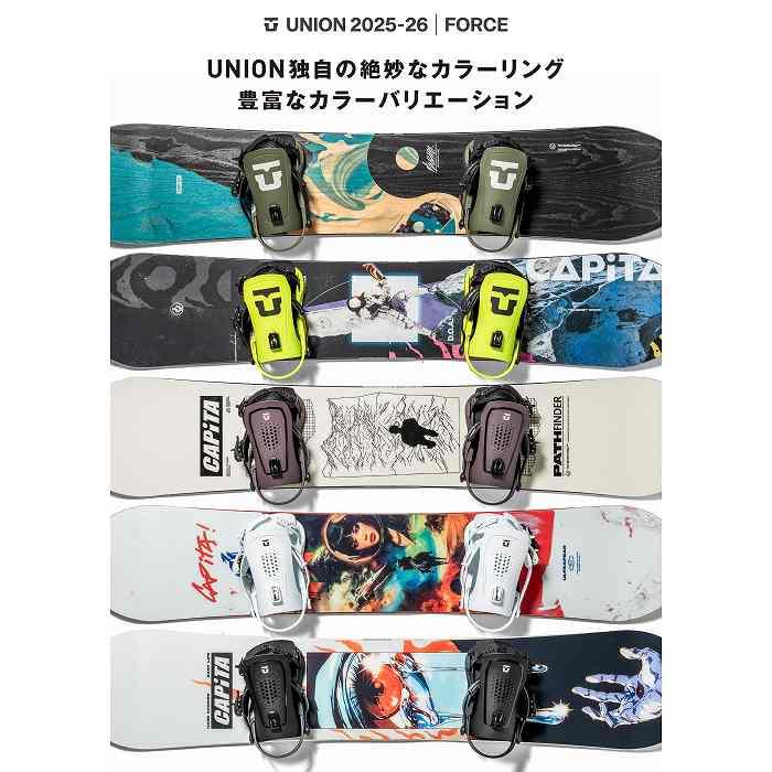 2026 UNION ユニオン FORCE フォース BLACK 20-YR 25-26 スノーボード