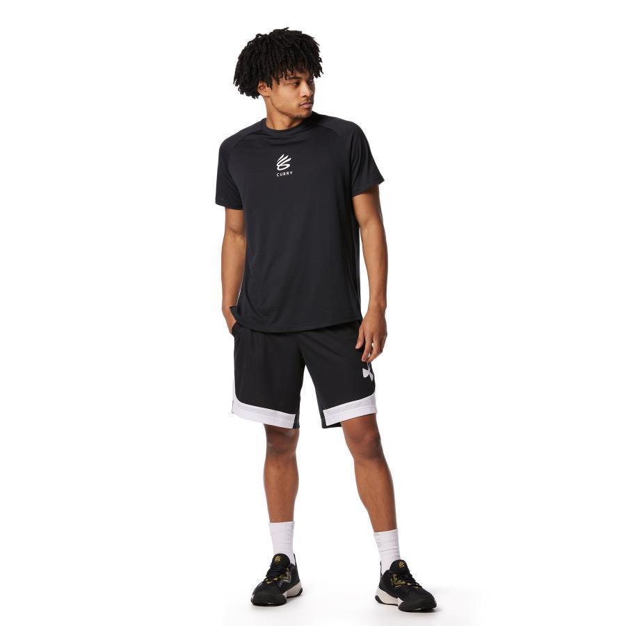 カリー NBA ウォリアーズ Tシャツ バスケ 黒 アンダーアーマー メンズ