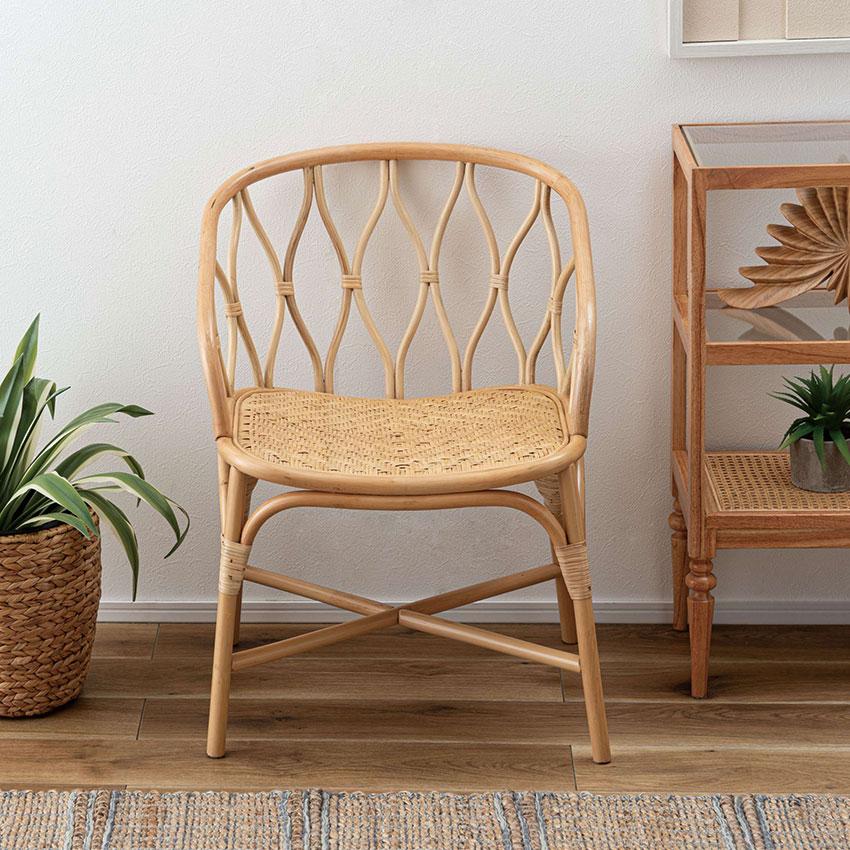 ラタンチェア NRS-506 送料無料 2color チェア 椅子 イス 一人掛け