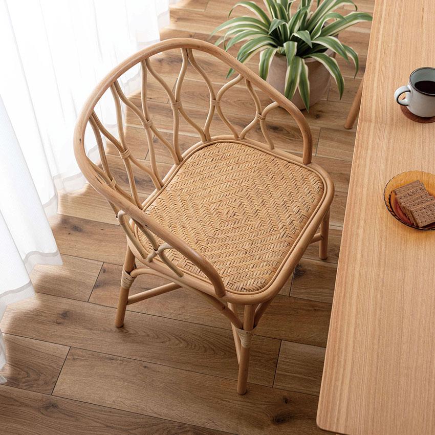 ラタンチェア NRS-506 送料無料 2color チェア 椅子 イス 一人掛け