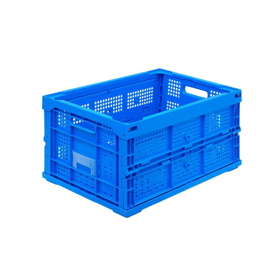 松本産業 折りたたみコンテナ 網目 40L ブルー ( 40A ) カードホルダー