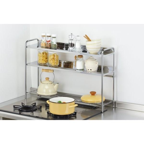 スパイスラック 調味料ラック 薄型 スリム シンク上 コンロ奥ラック 3