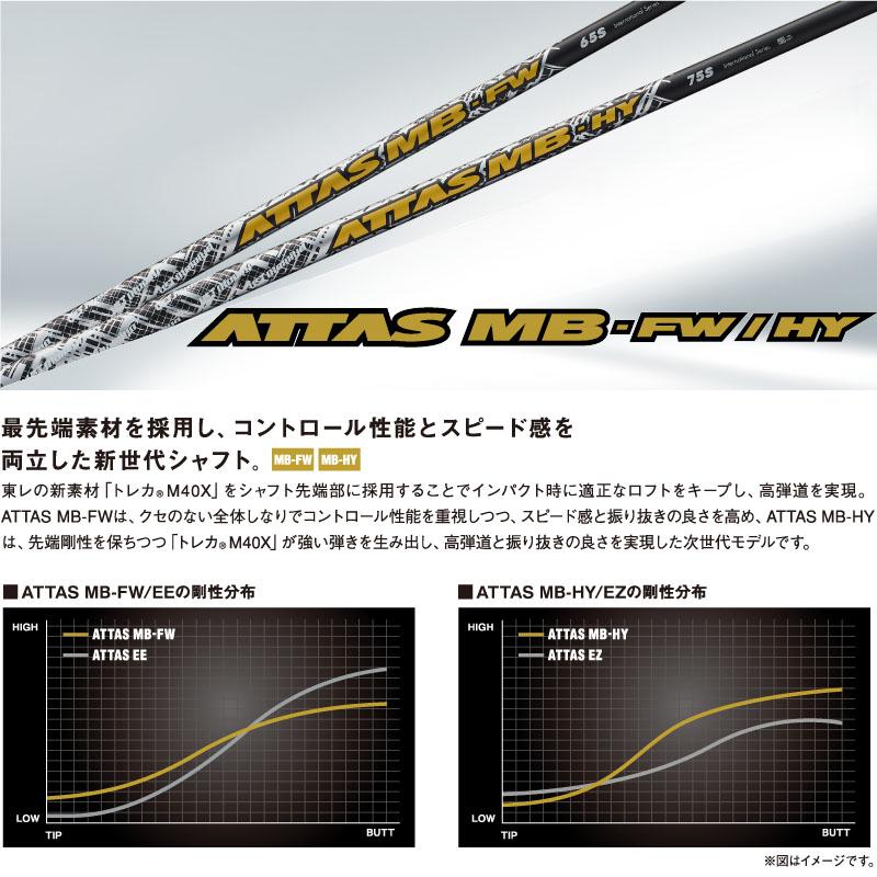 USTマミヤ アッタス MB HY 75 ユーティリティ用 シャフト 42インチ 70g