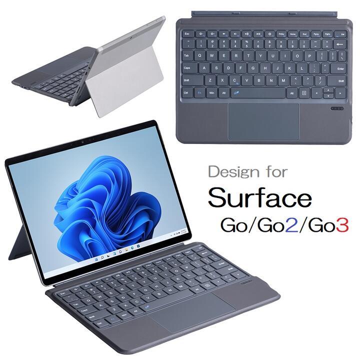 US配列Microsoft Surface Go/2/3/4用 Bluetooth ワイヤレス キーボード