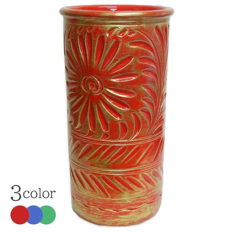 イタリア製 陶器 傘立て スリム/ アンブレラスタンド 傘 傘たて 傘立