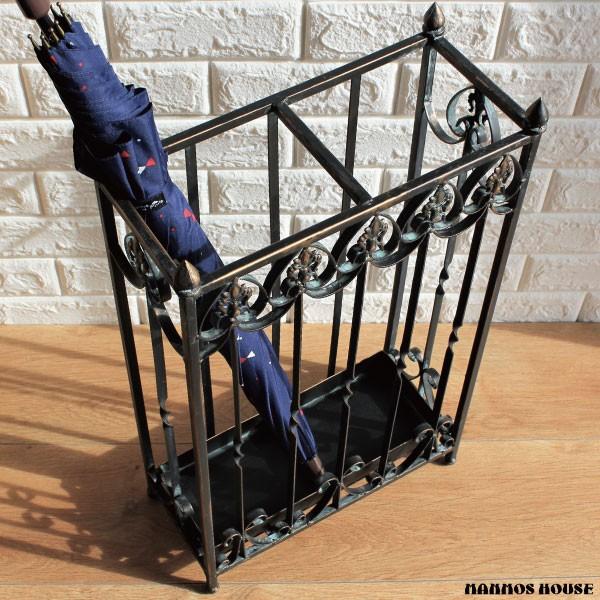 傘立て アイアン おしゃれ クラシック アンティーク バロック調 スリム