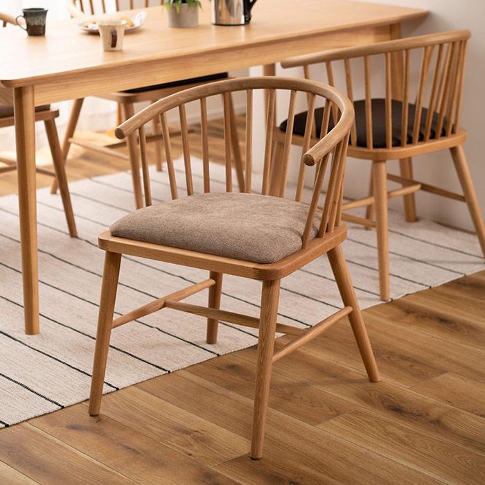 オーク材ウィンザーチェア 木製ダイニングチェア 椅子6[d] : MARUSYOU