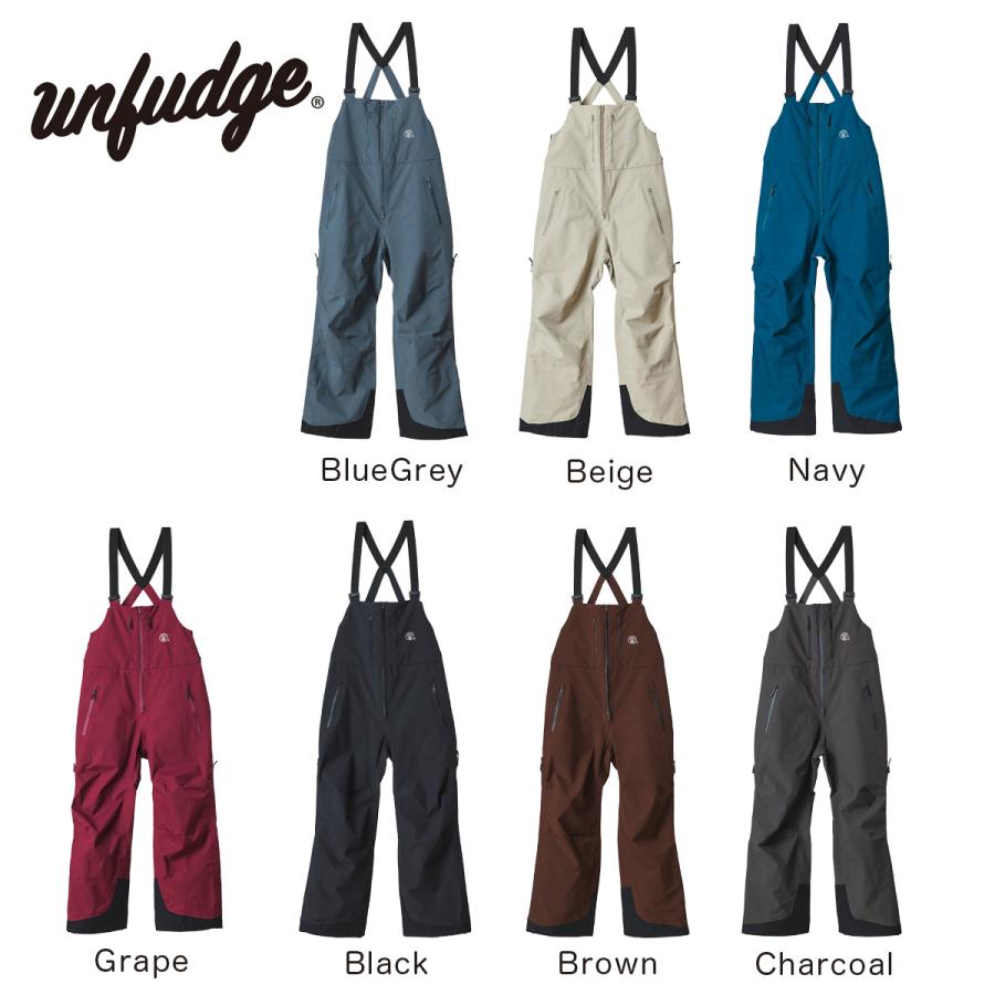 アンファッジ スノーボードウェア ジェントル ビブパンツ unfudge