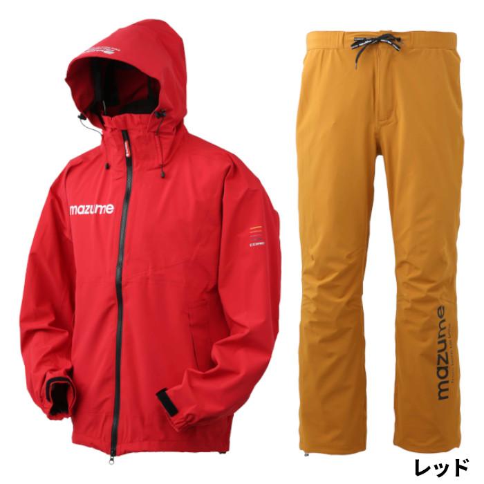 オレンジブルー ウェア mazume コアレインスーツ LL レッド MZRS-756