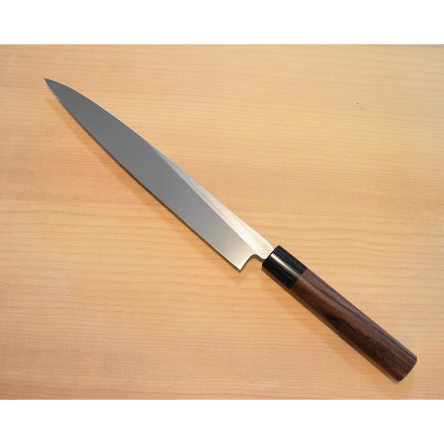 高級包丁 柳刃包丁 8寸 銀紙3号 銀三 紫檀柄 高品質 日本製 切れ味抜群