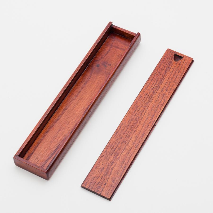 みよし漆器本舗 箸箱 スライド 天然木製 2膳用 箸入れ 箸ケース 25.5cm