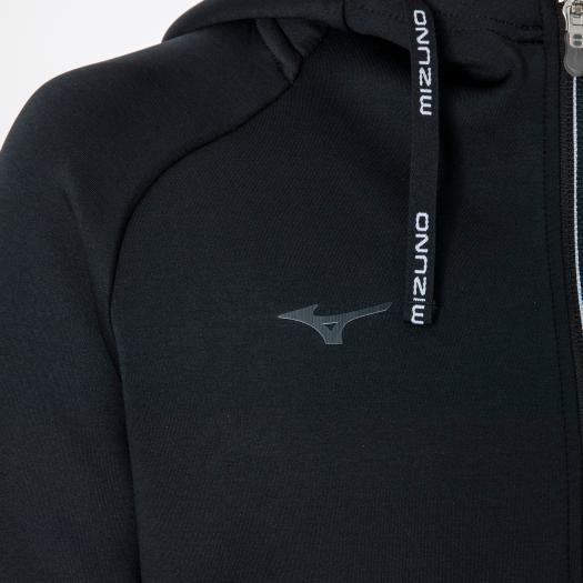 ミズノ公式 ストレッチスウェットフーディ レディース ブラック