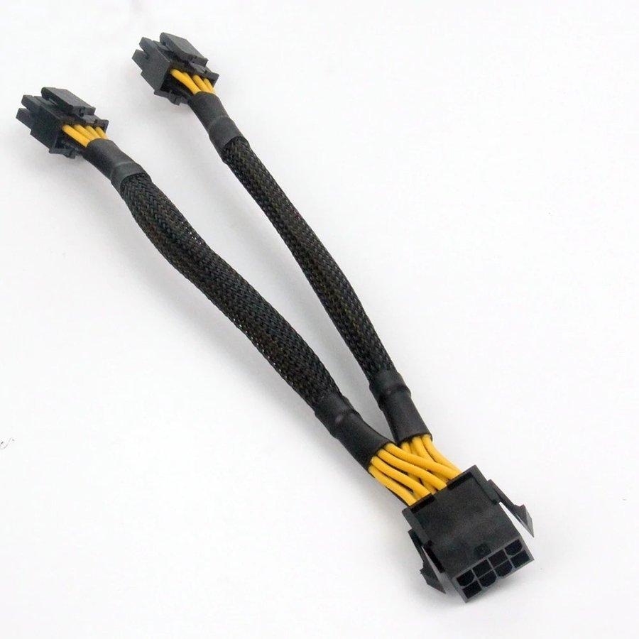 CPU電源 8ピン から CPU 8ピンx2 EPS12V8pin 分岐ケーブル 20cm 【管理