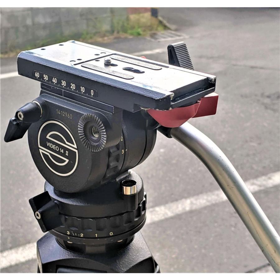 □Sachtler Video 14 II ザハトラー ビデオヘッド アルミ2段三脚