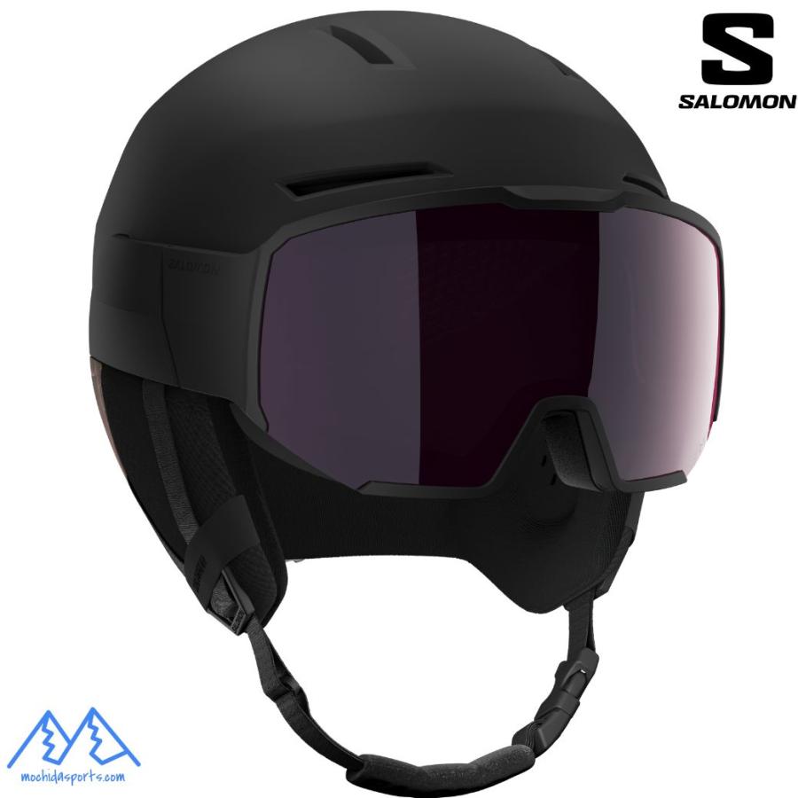 SALOMON（サロモン） バイザーへルメット スキーヘルメット ブラック