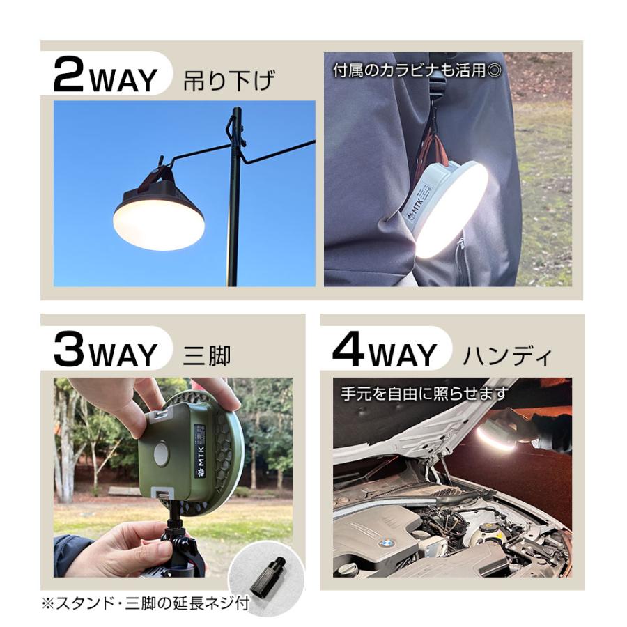 LEDランタン 充電式 リモコン付 1600ルーメン マグネット 防水