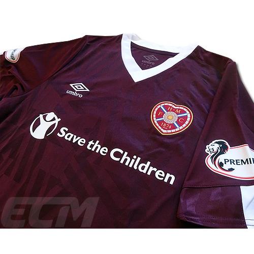 国内未発売】ハーツ・オブ・ミドロシアンFC ホーム 半袖 77番 食野亮