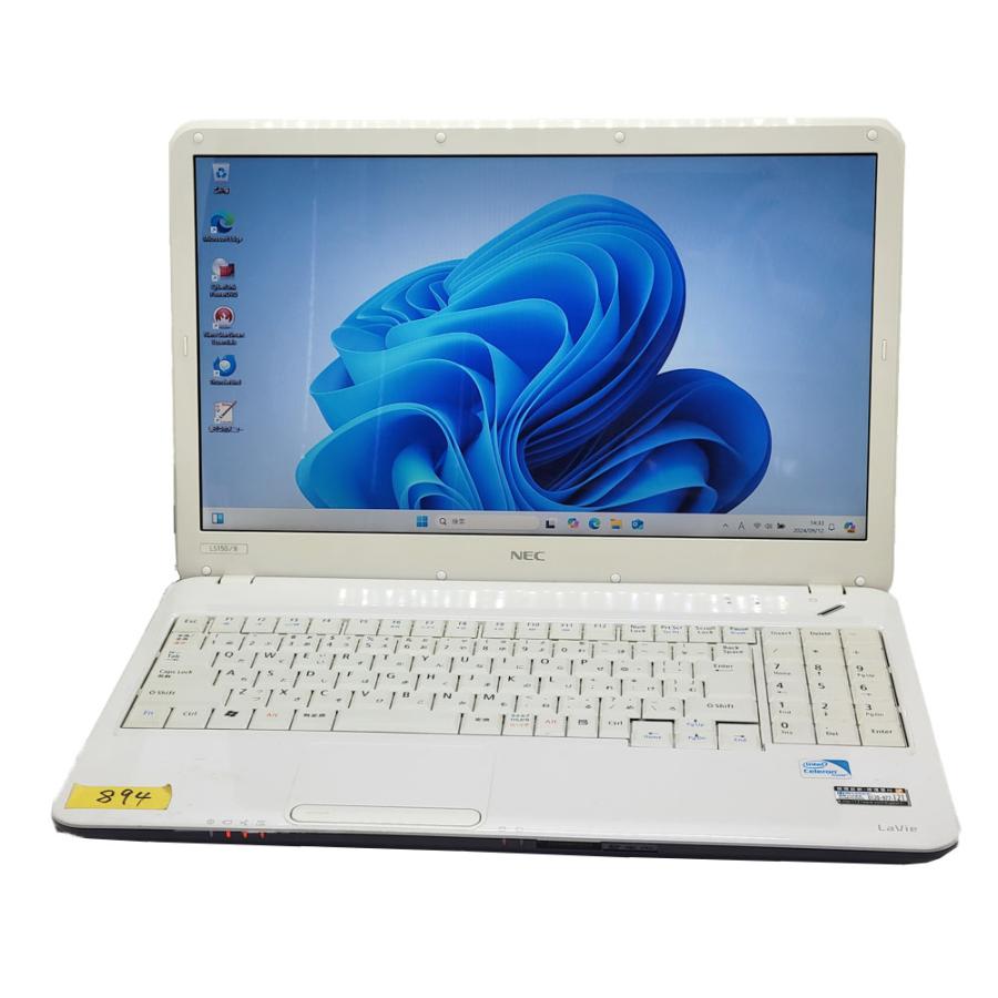 LaVie RNT894 NEC LS150/B Windows11 Home Celeron P4500 メモリ4GB