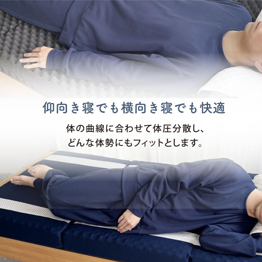 my makura（マイまくら） 腰楽寝マットWプロファイル 厚み12cm