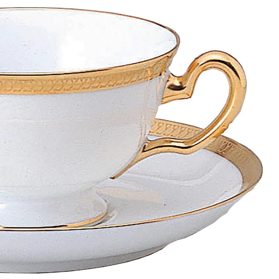 大倉陶園 片葉金蝕 ティー・コーヒー碗皿 ( ギフトボックス入り