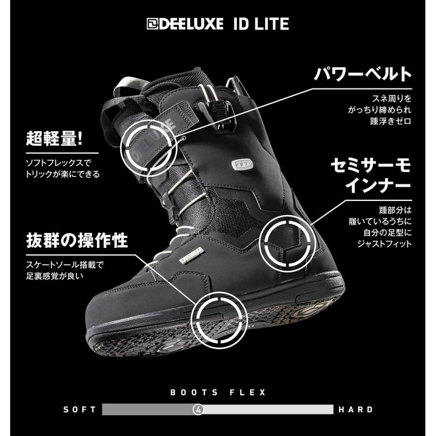 DEELUXE（ディーラックス） 24-25 スノーボード ブーツ ID LITE BLACK