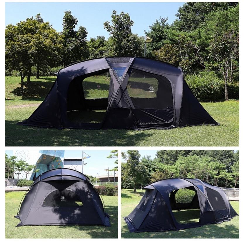 W!WO ファミリーテント シェルター 2ルーム 4~5人用 アウトドア
