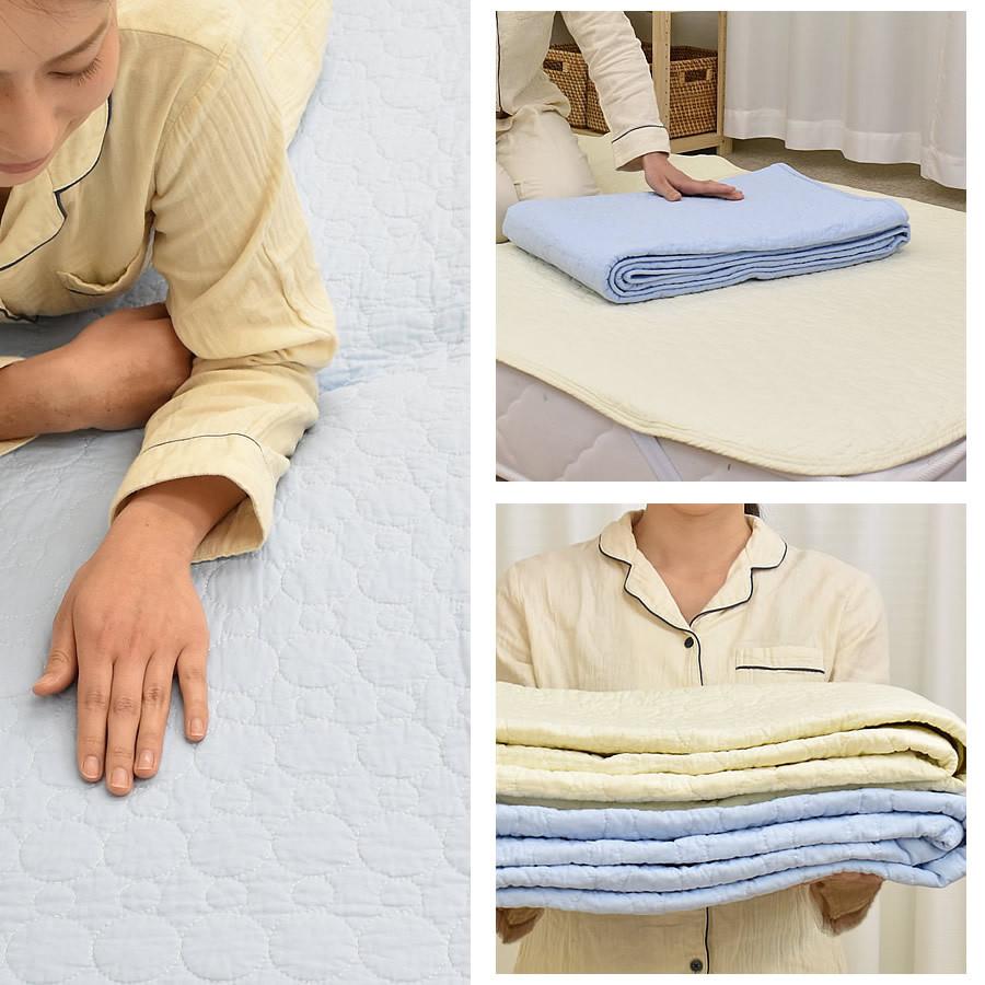 敷きパッド 綿100％ 水洗い敷パッド シングル 100×205cm ワン