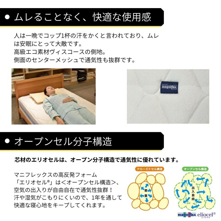 magniflex（マニフレックス） ダブル オクラホマ マットレス 高反発 厚