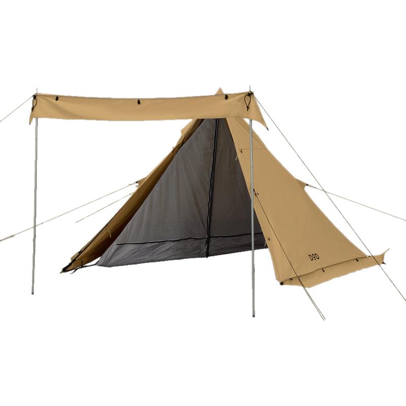 DOD（ディオーオーディー） テント ムシャテント タン : ナチュラム