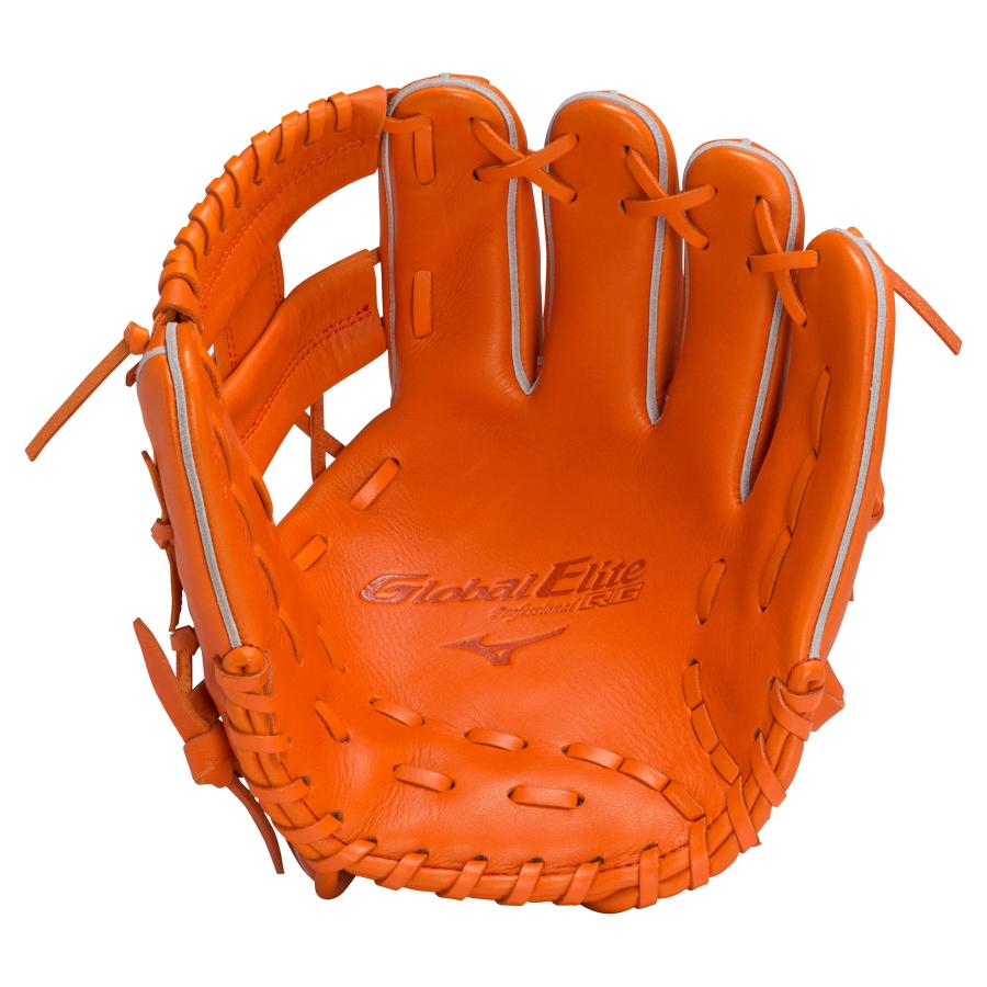 Global Elite ミズノ ジュニアグローブ クリアオレンジ 少年軟式用