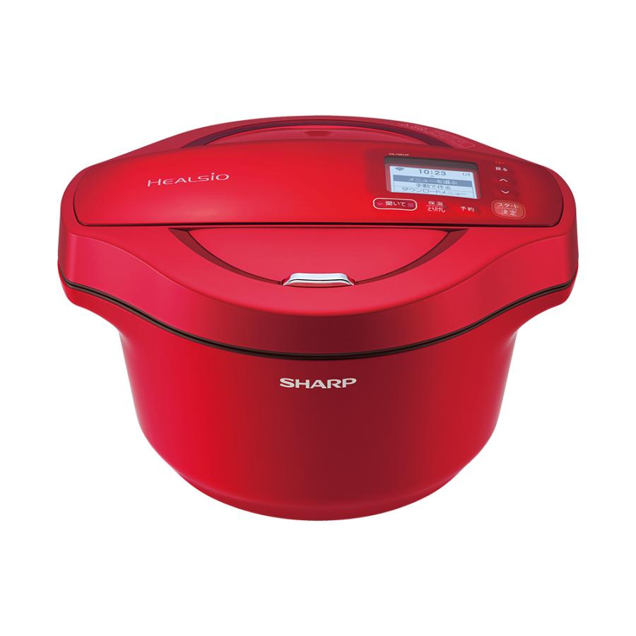 SHARP ヘルシオ ホットクック 水なし自動調理鍋 2.4L KN-HW24F-R