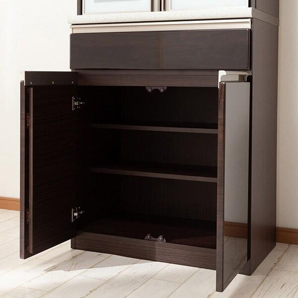 ニトリ（NITORI） 幅70cm 食器棚(アルミナ2 70DBDBR) ニトリ期間限定